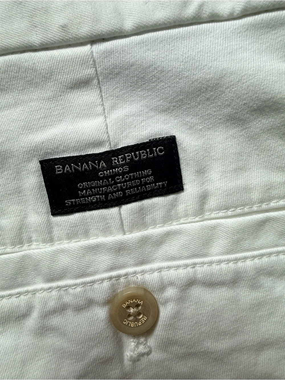 Banana Republic Aiden Chino Pants – White – Men’s 35x32